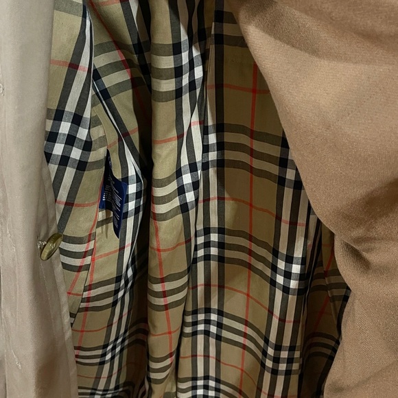 Vintage Burberrys of London Trench Coat Wool Liner Nova Check UK 10 Petite - Picture 8 of 12